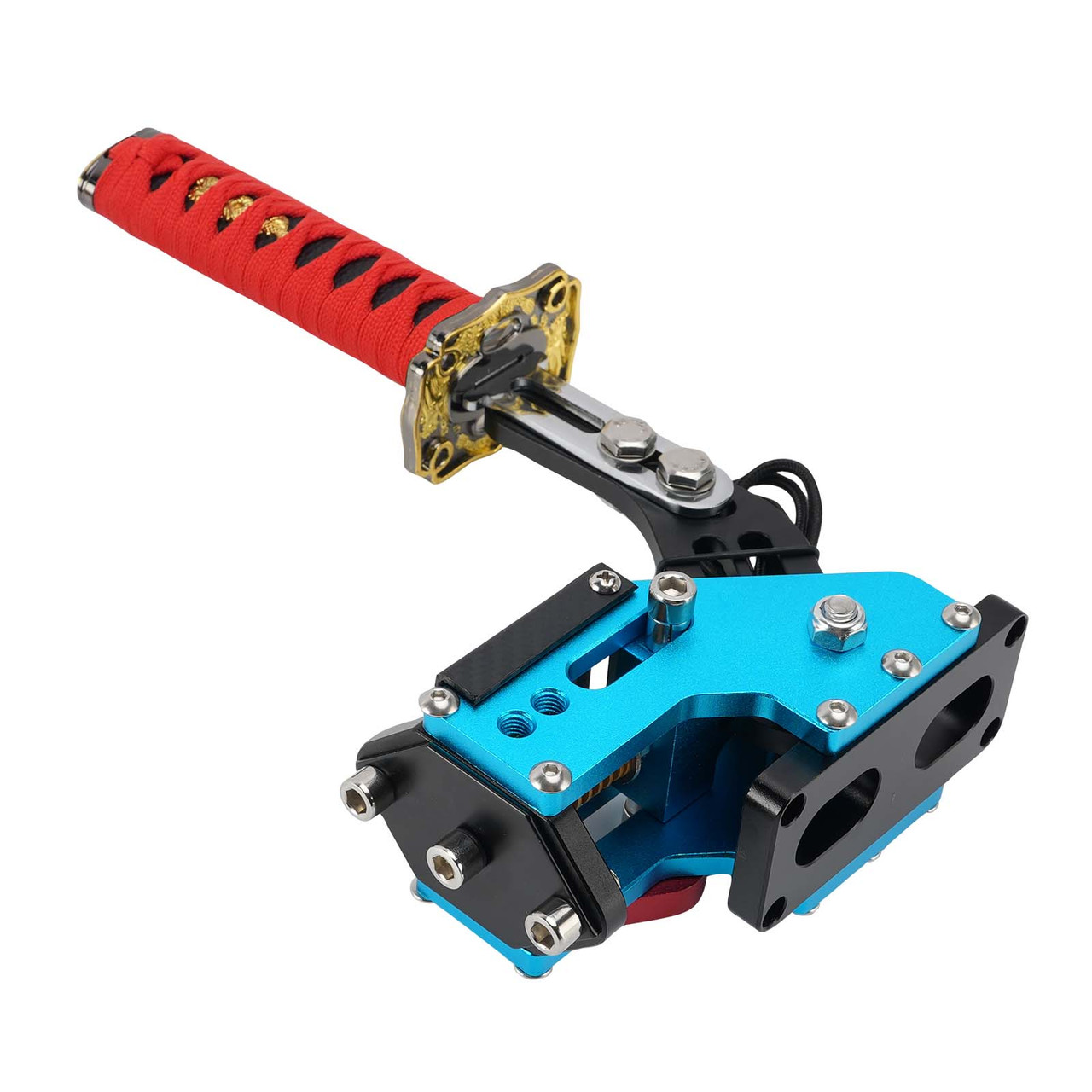 14Bit PC USB3.0 SIM Handbrake Sword Hilt for Racing Games Steering Wheel Stand