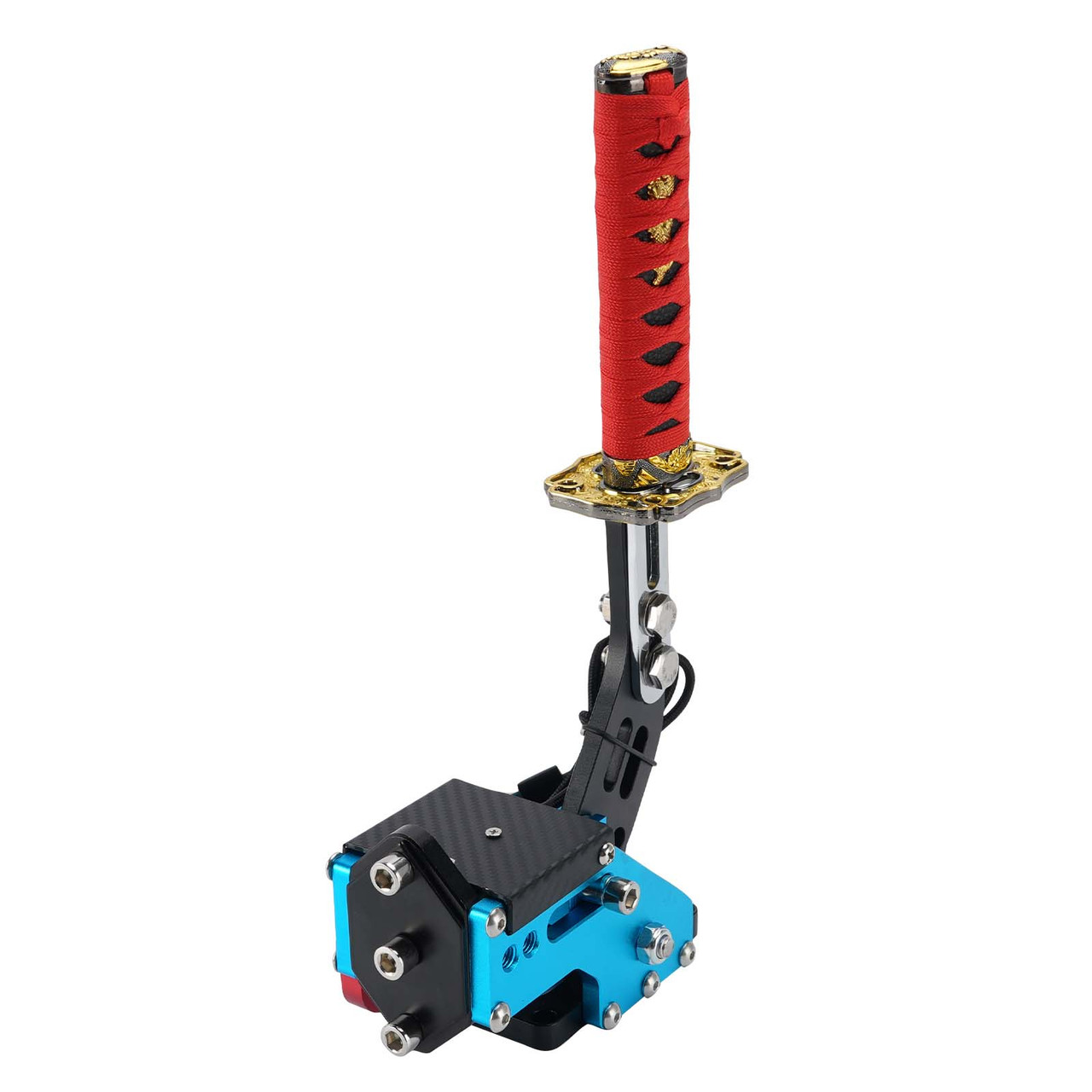 14Bit PC USB3.0 SIM Handbrake Sword Hilt for Racing Games Steering Wheel Stand