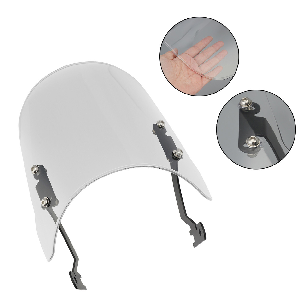Windshield Windscreen for KAWASAKI W230 / MEGURO S1 2025-2026 Clear