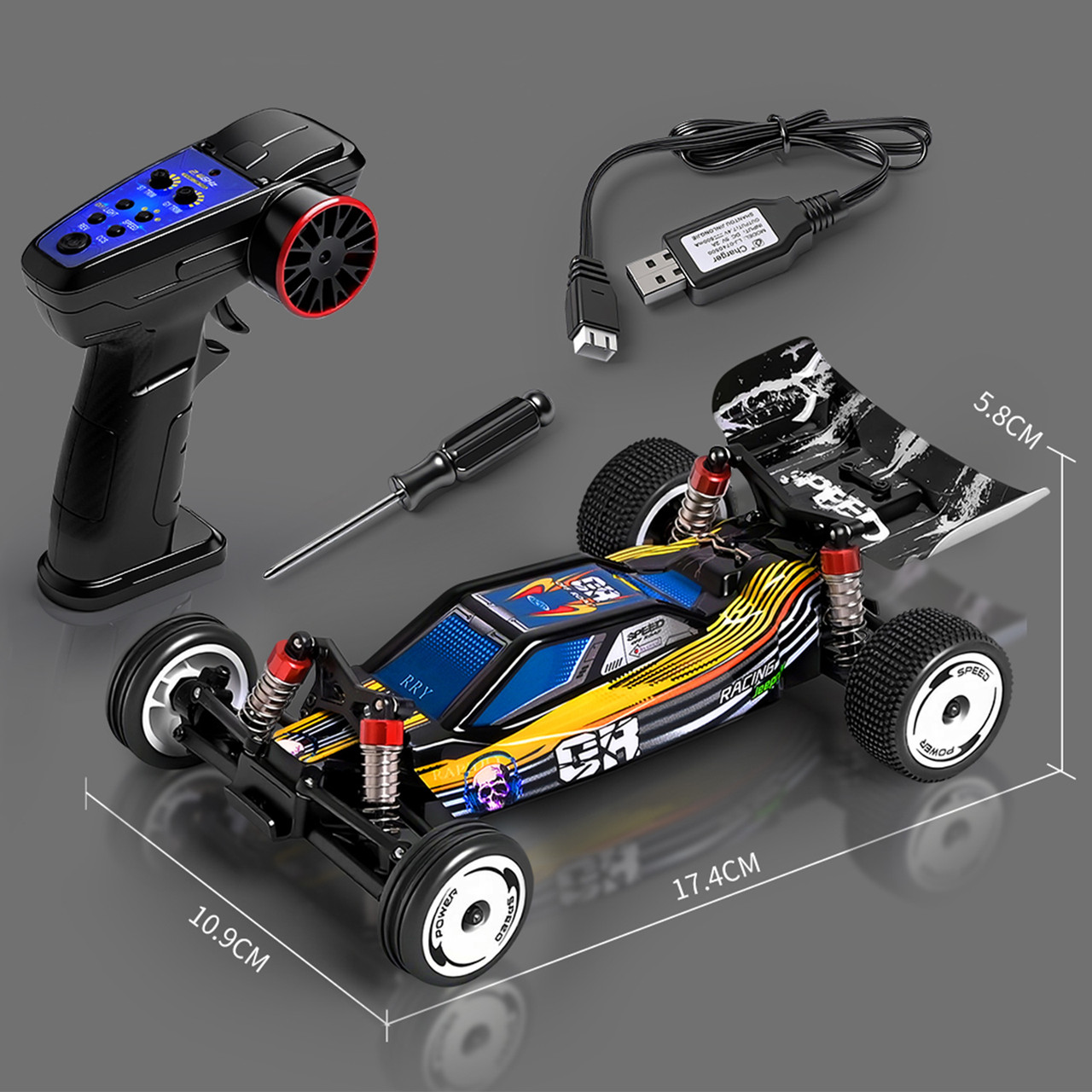 Wltoys 244016 2.4G 1:24 Scale 2WD High Speed Racing Off Road Remote Control Car