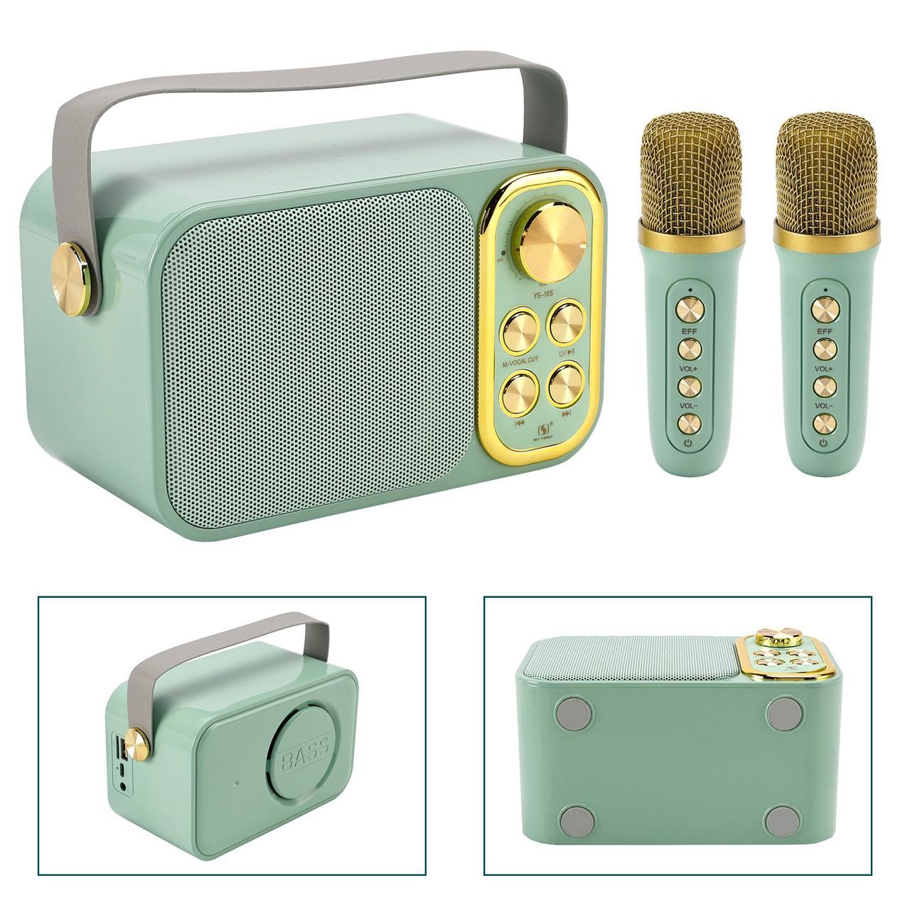 Mini Wireless Bluetooth Speaker 10W Power Home Theater Dual Microphone Speaker
