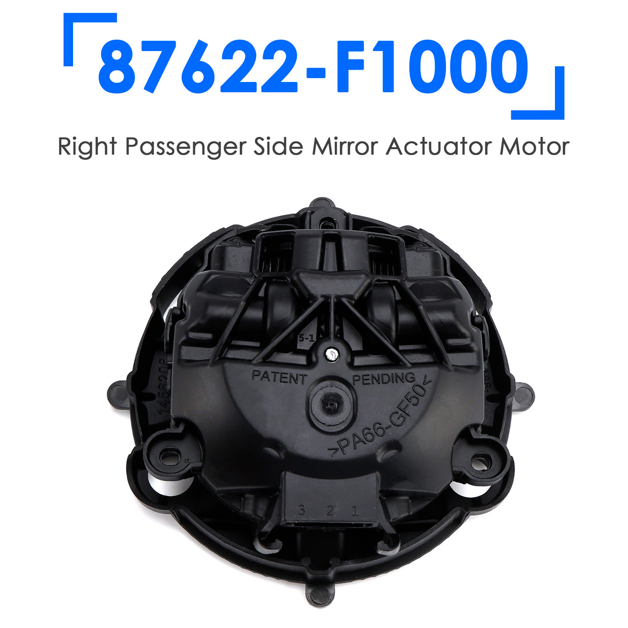 87622-F1000 Right Passenger Side Mirror Actuator Motor for Hyundai Elantra