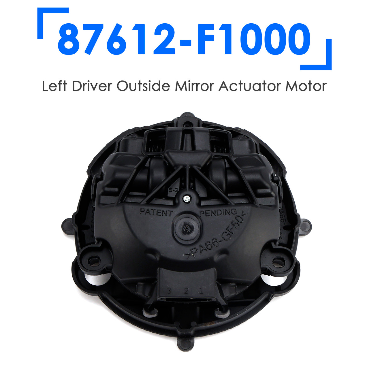 87612-F1000 Left Driver Outside Mirror Actuator Motor for Hyundai Elantra
