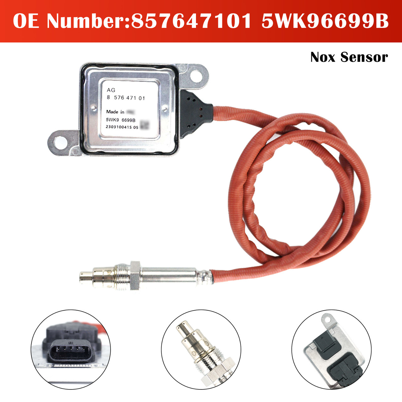 NOx Sensor 857647101 5WK96699B For BMW E90 280D 520D F01 F02 F07 F10 F2