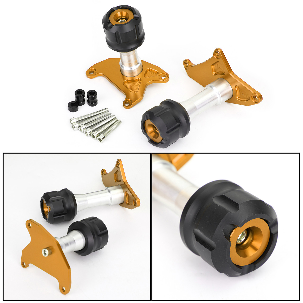 CNC Gold Motorcycle Frame Slider Anti Crash for Honda MSX125 SF Grom 2013-2020