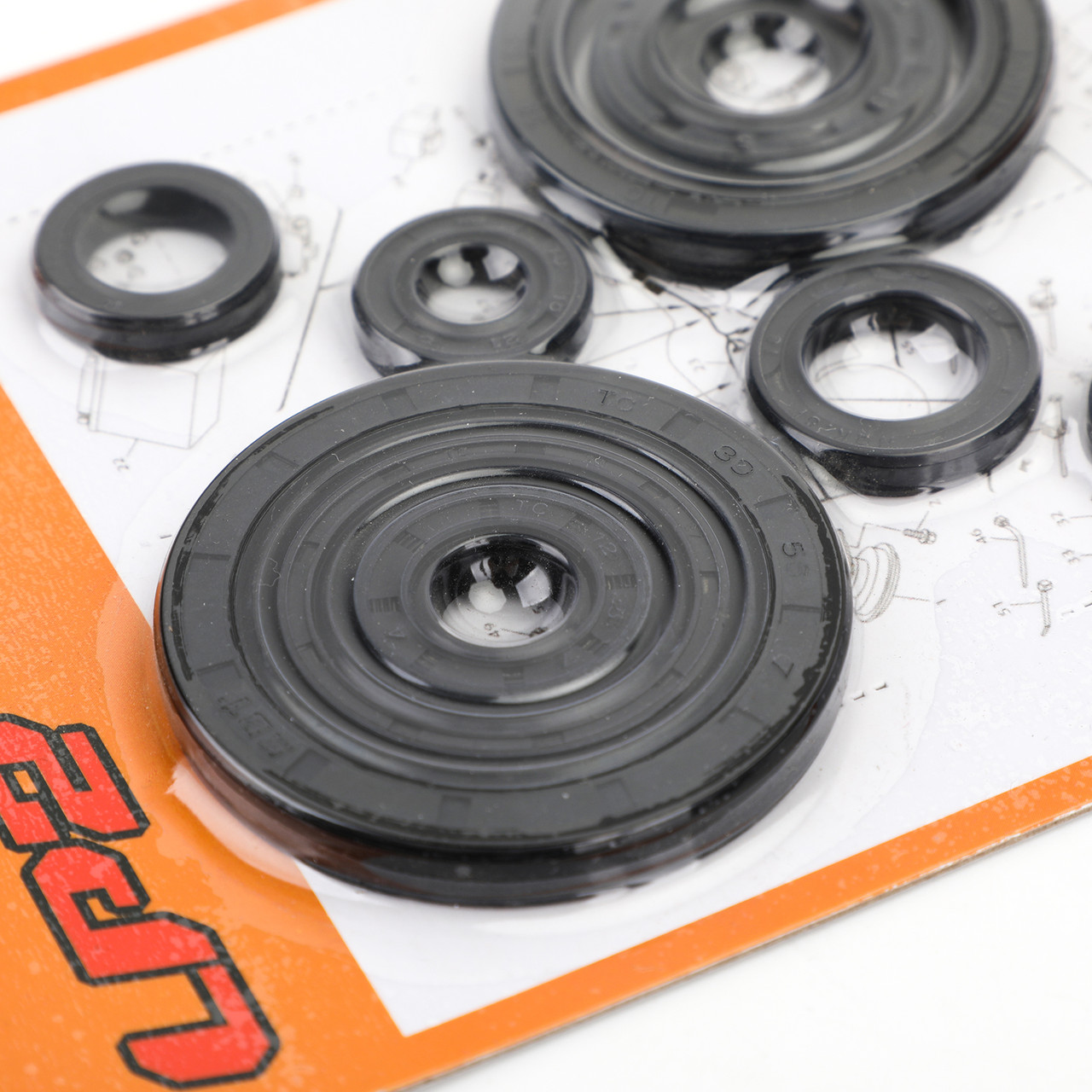 10pcs Engine Oil Seal Kit Set for Honda CRF250R 2004-2009 CRF250X 2004-2017