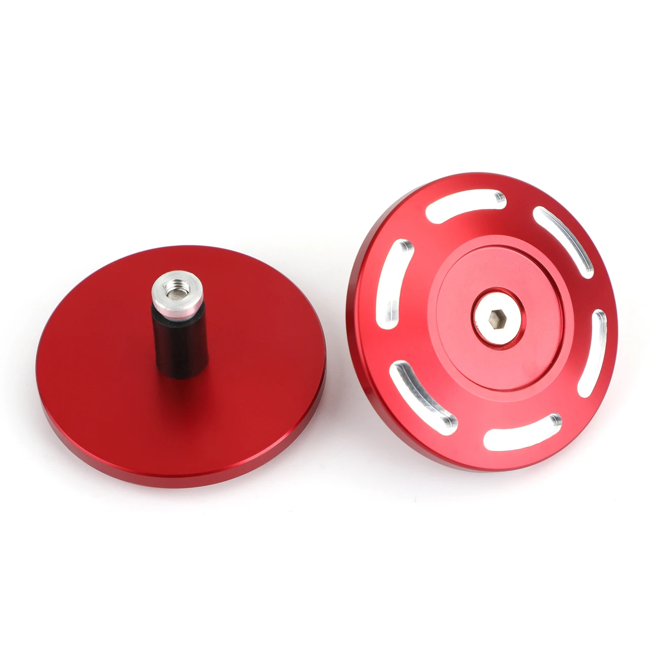 Pair Red CNC Billet Aluminum Hole Frame Plugs Caps for BMW S1000XR 2015-2020