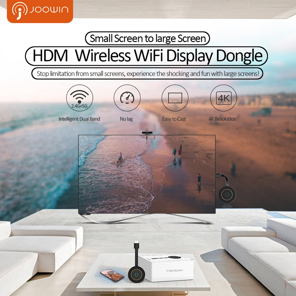 G10 True 4K TV Stick TV Streamer Display HDM WiFi Wireless Dongle Receiver