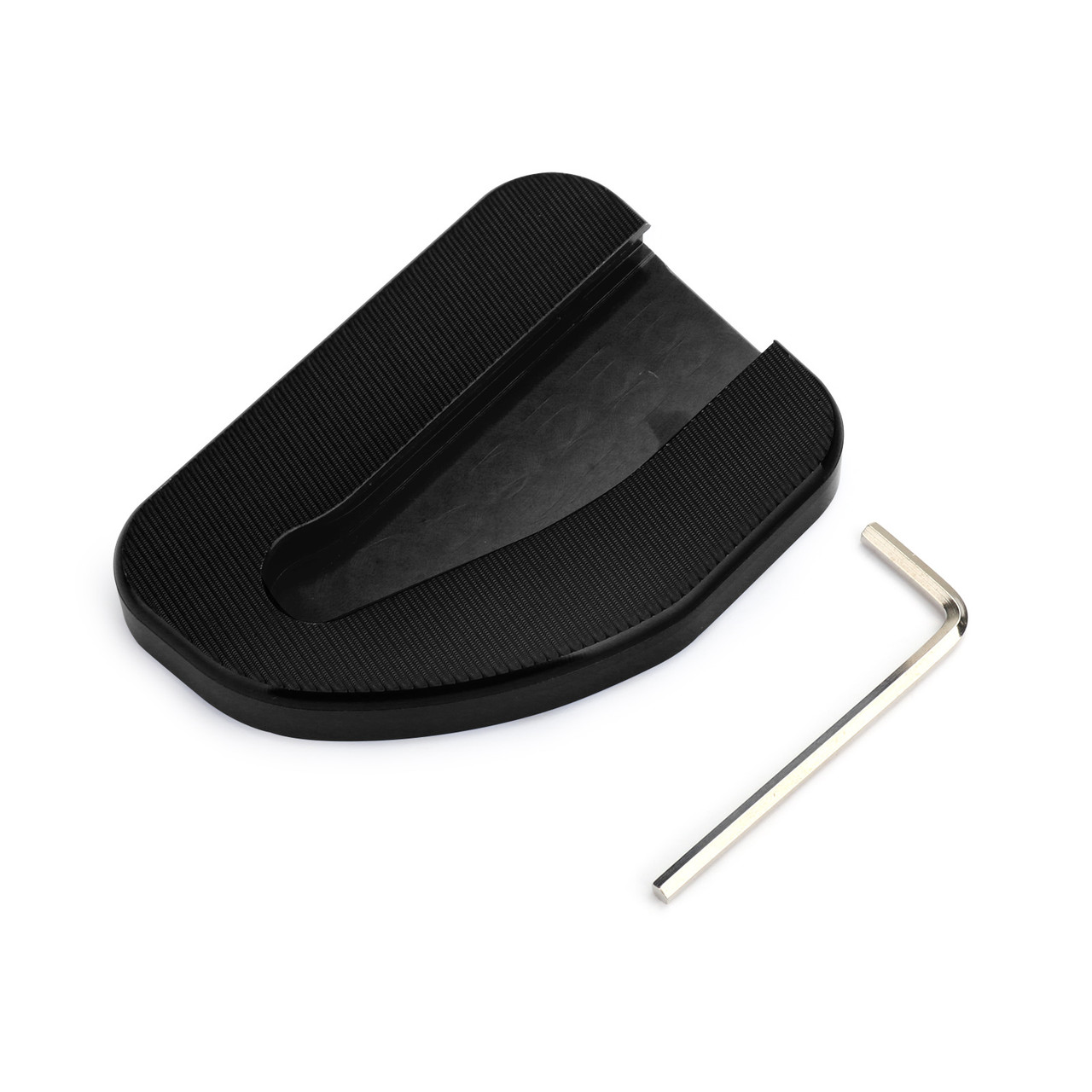 Kickstand Sidestand Extension Plate Pad For Honda GoldWing GL1800 2010-17 Black