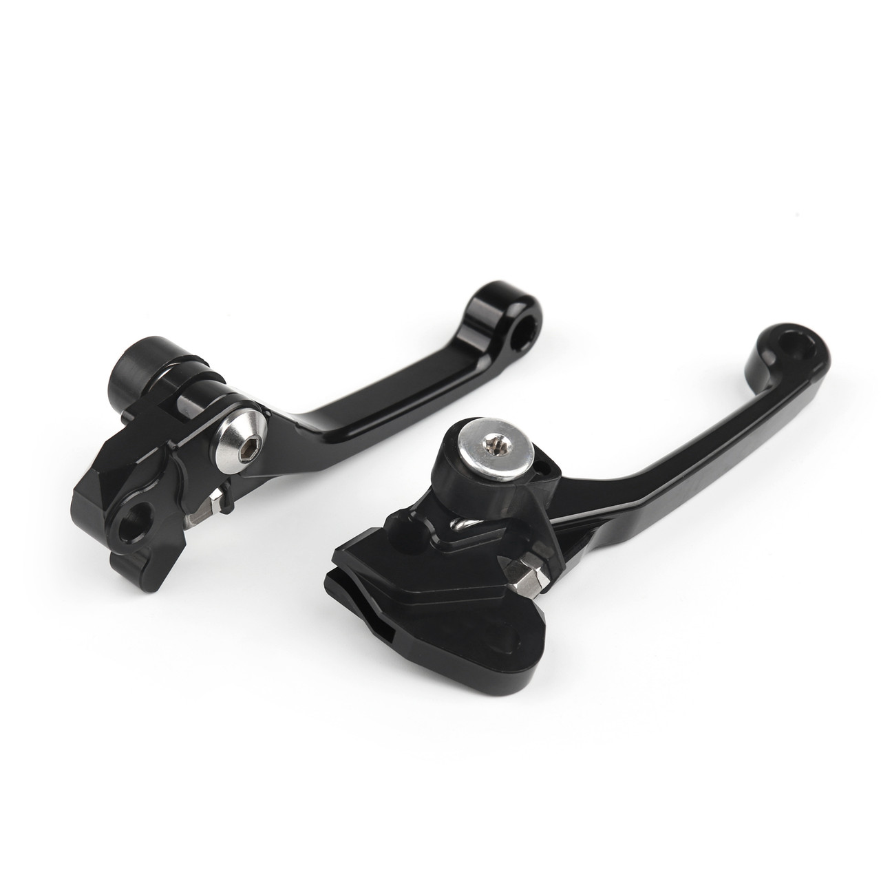 Pivot Brake Clutch Levers For Kawasaki KX65 KX85 KX250/KX250F KX125 2004 Black