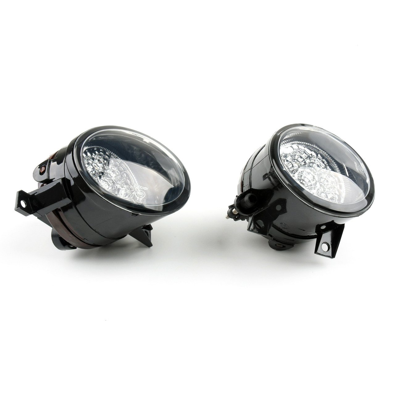 Pair Front LED Powered Front Fog Lights Bright White For VW Jetta MK5 05-09