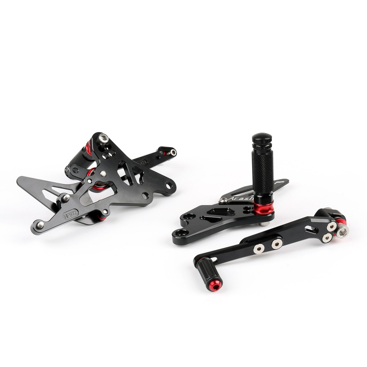 CNC Adjustable Rearset Foot Rest Peg Rear Set For Suzuki GSXR1000 2009-2016 Blac