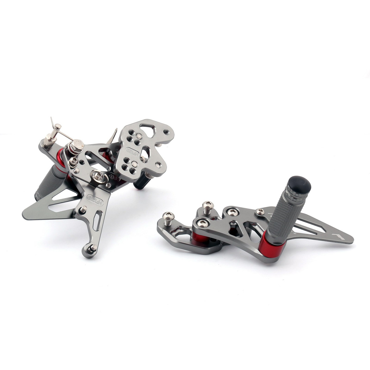 Racing Footrest Rearsets Rear Set Foot pegs For Suzuki GSXR 600/750 11-19 Gray