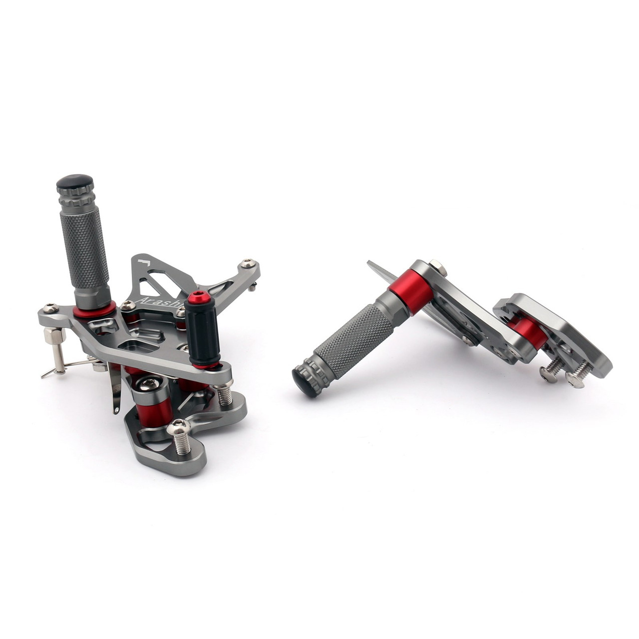 Racing Footrest Rearsets Rear Set Foot pegs For Suzuki GSXR 600/750 11-19 Gray