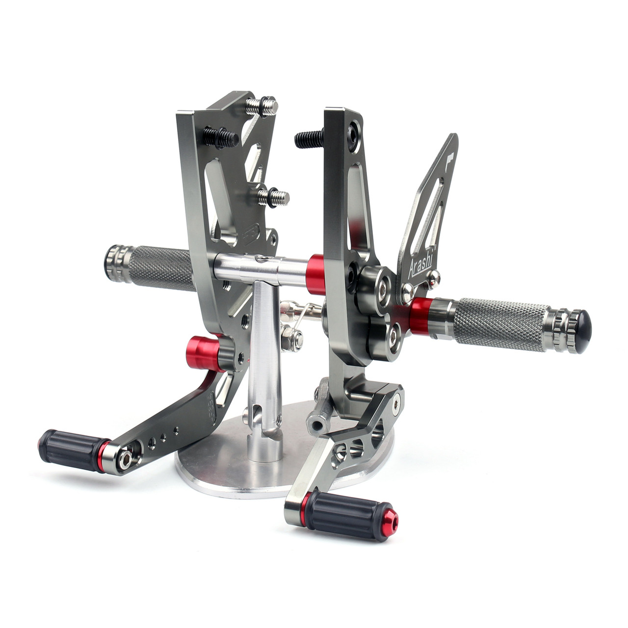 CNC Adjustable Rearsets Footpeg Fit Triumph Speed Triple 1050 2011-2015 Gray