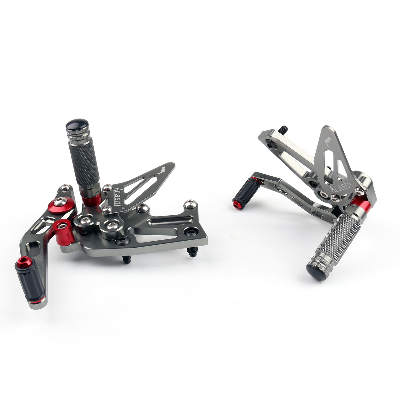 CNC Adjustable Rearsets Footpeg Fit Triumph Speed Triple 1050 2011-2015 Gray
