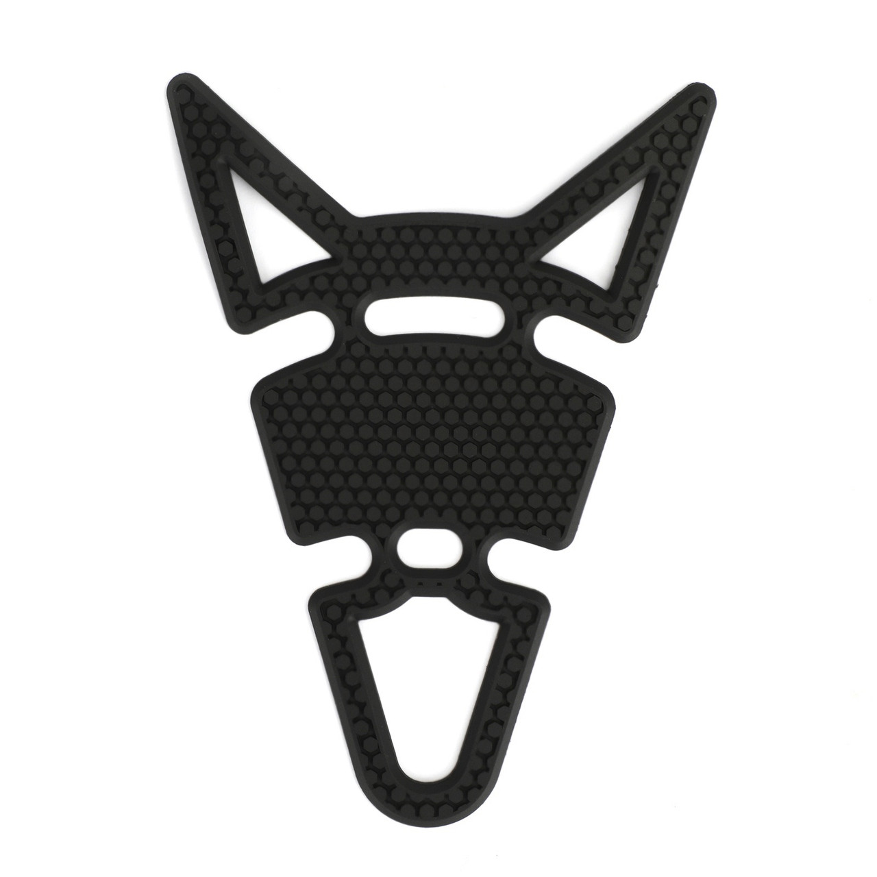 Motorbike Rubber Tank Pad Protector Motorcycle 3D "Cat ears" Look Spine Pad