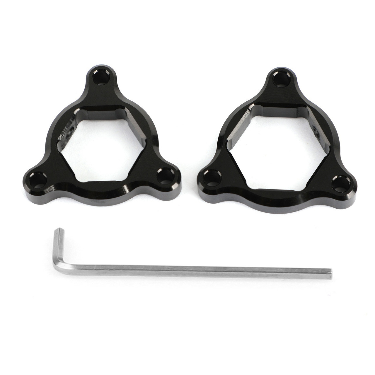 Fork Pre Adjusters Black 19MM Fit for Honda CBR600RR 07-10 CBR1000RR 08-14