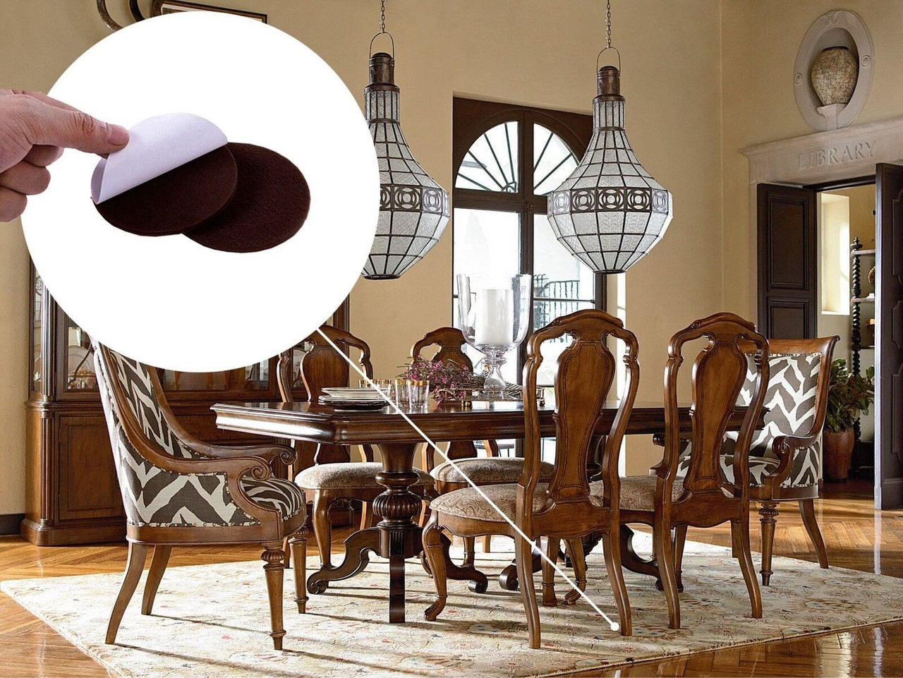 357 Piece Self-Stick Furniture Felt Pads for Hard Surfaces Brown