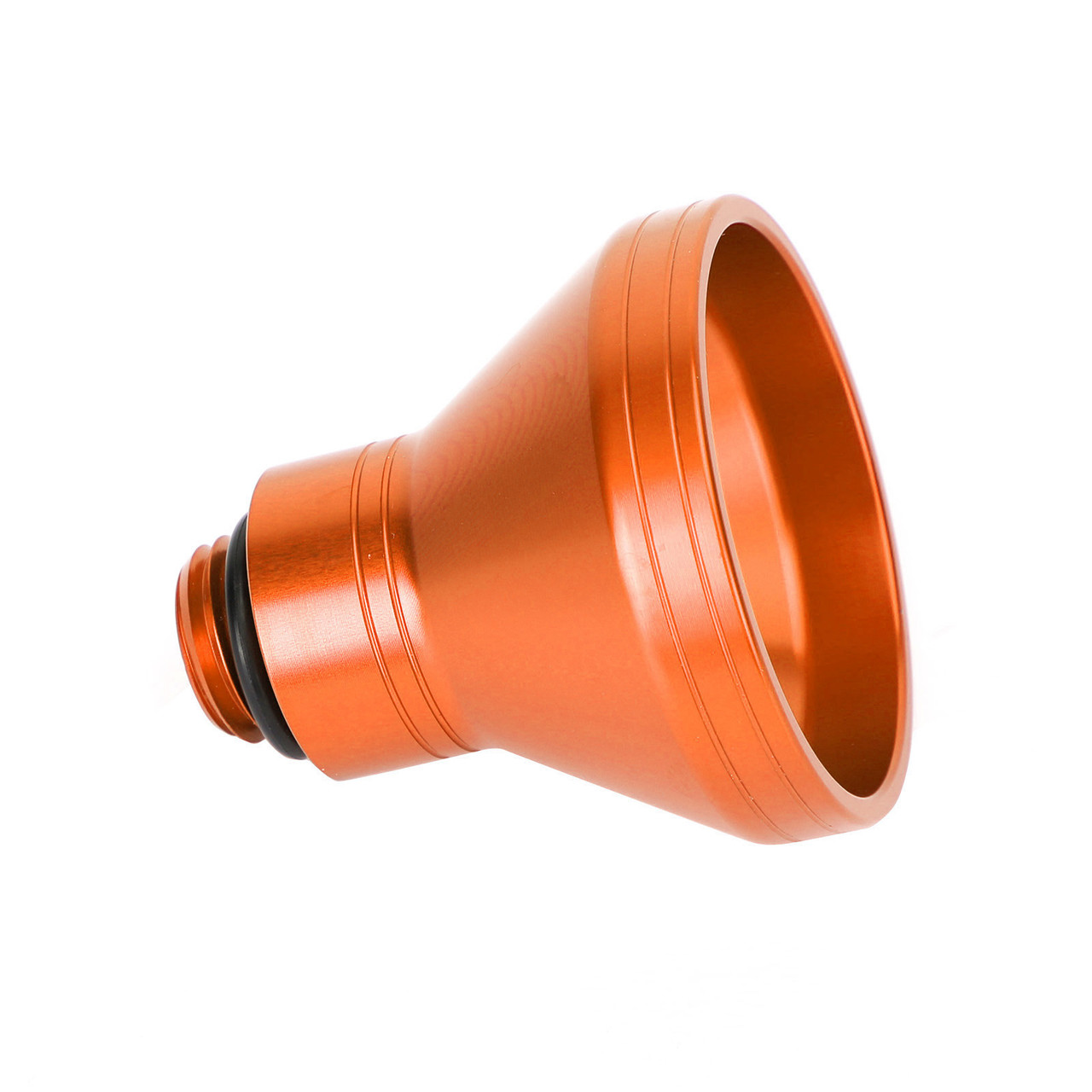 Orange Aluminum Oil Filler Funnel 20mm Universal Oil Catch Drain Motorcycle
