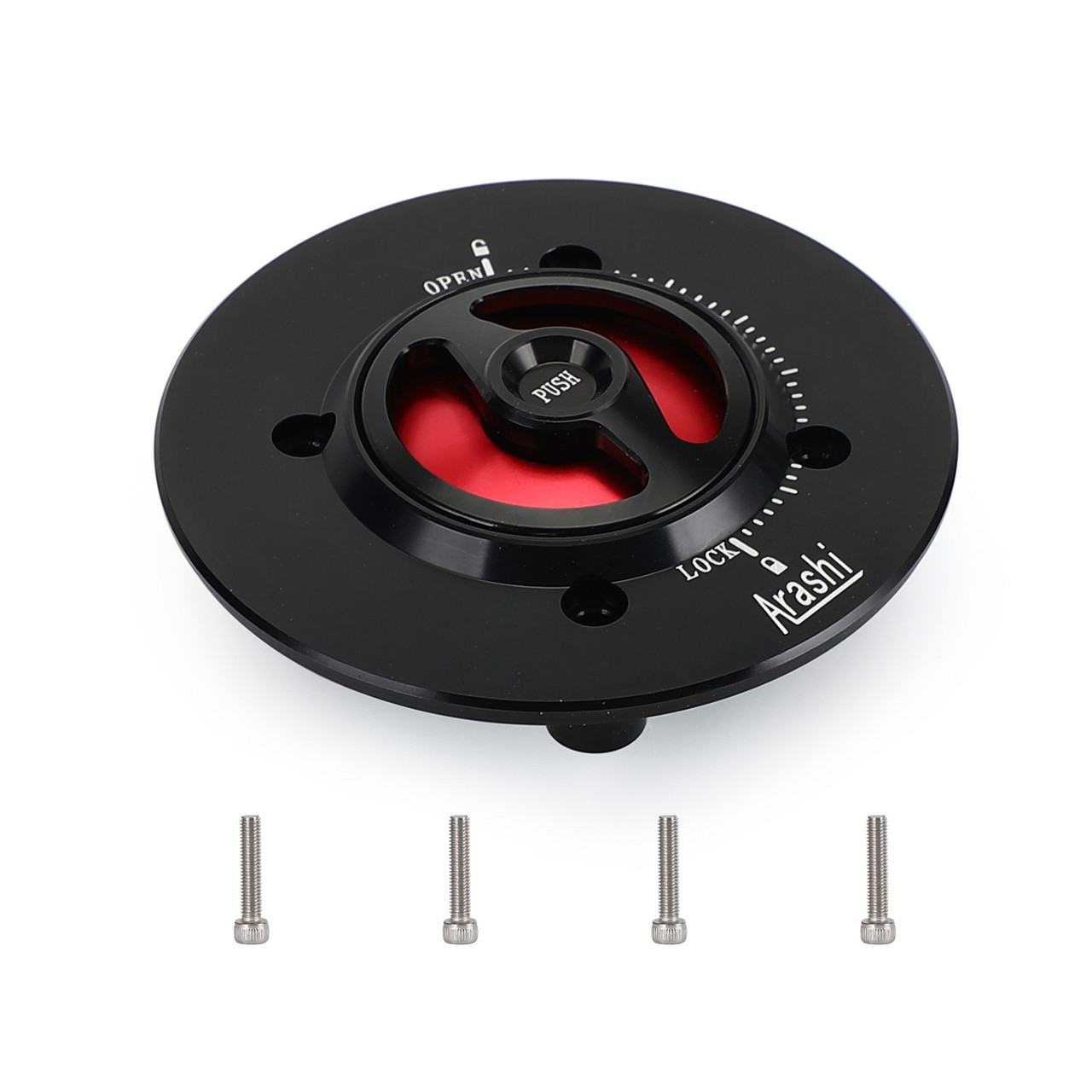 Quick Release Fuel Gas Cap Red For Kawasaki Ninja 400 650 ZX-6R 2019-2022