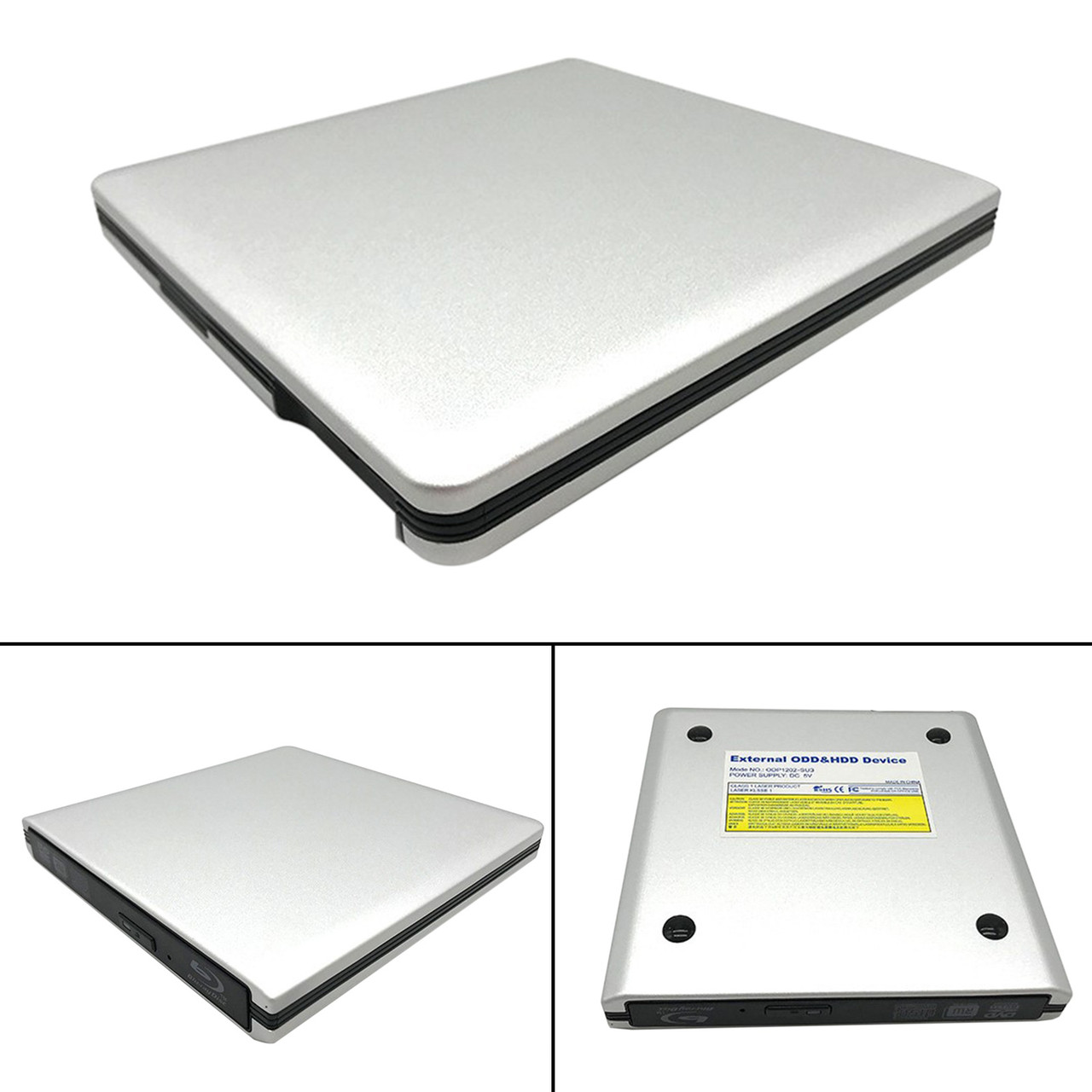 6X Burner External BD-R BD DVD CD RW Disc Writer Laptop Movie Player