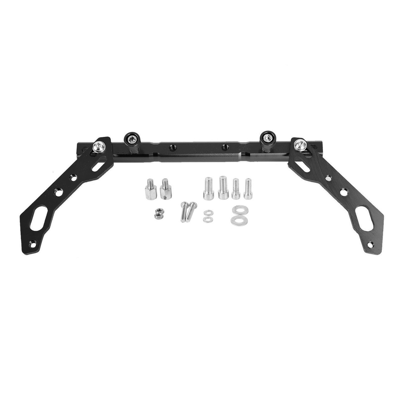 Cross Bar Adjustable Handlebar Balance Lever Universal Black For Motorcycle