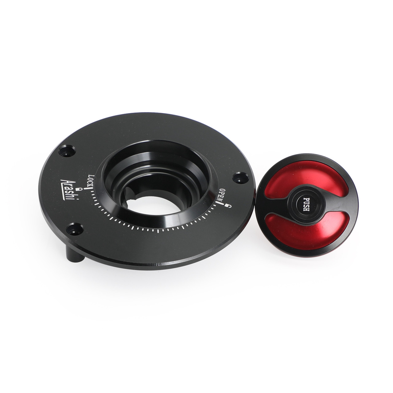 CNC Keyless Fuel Gas Tank Cap Black For Honda CBR1000F 90-96 CB CBR 1000R 11-19