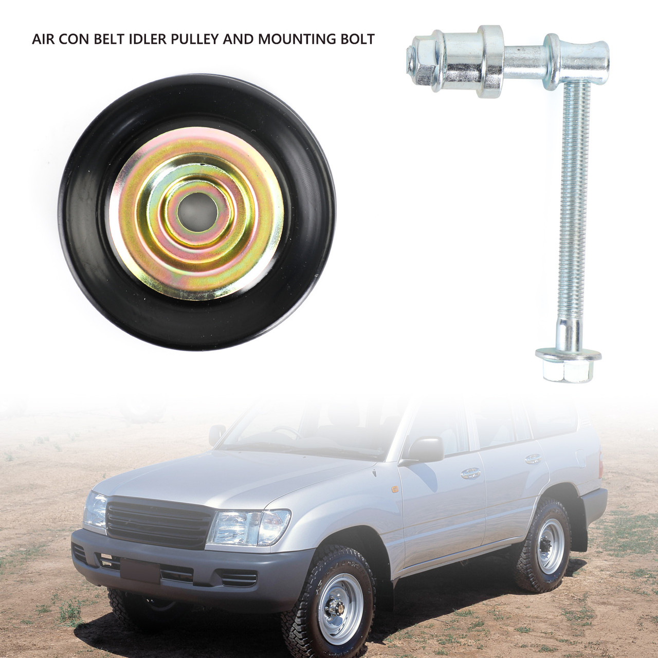Air Con Belt Idler Pulley And Mounting Bolt For Toyota Landcruiser HZJ75 1990-99