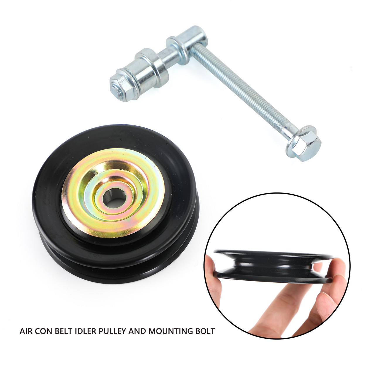 Air Con Belt Idler Pulley And Mounting Bolt For Toyota Landcruiser HZJ75 1990-99