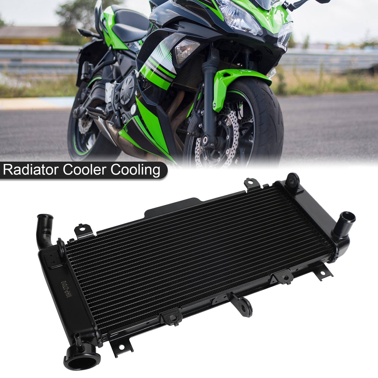 Radiator Cooler Cooling Fit For Kawasaki Ninja 650 Z650 ER650 2017-2023