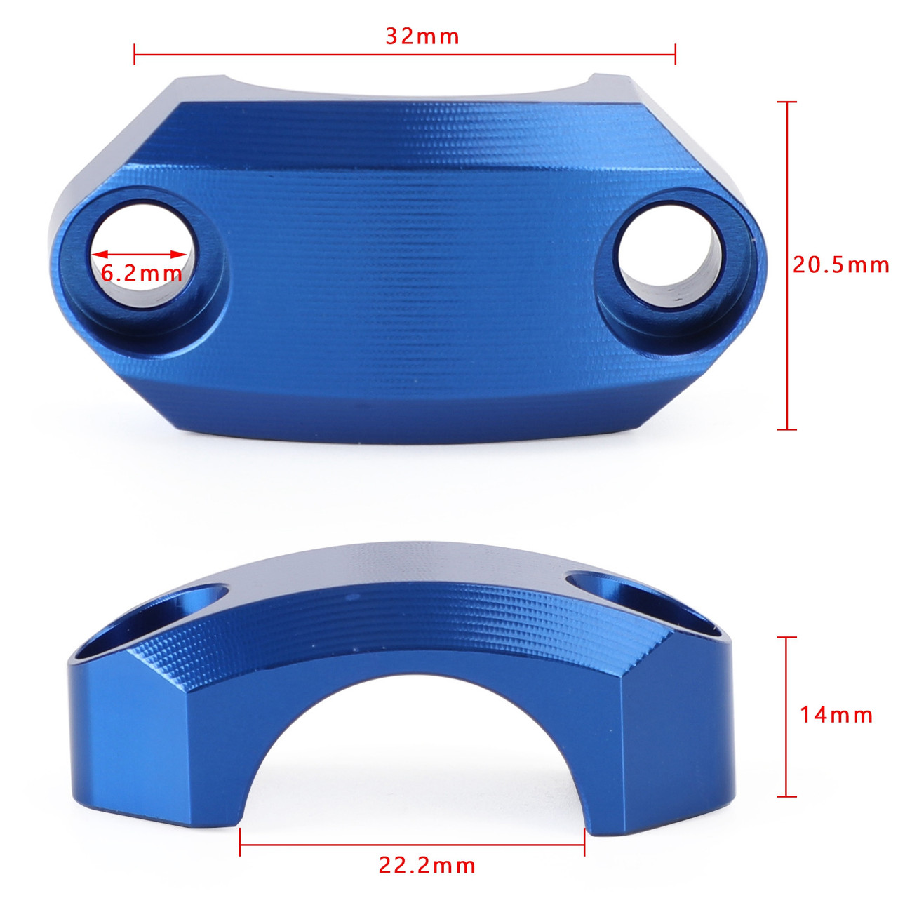 7/8" Brake Master Cylinder Clutch Clamp Cover fits 22mm Standard Bar For Suzuki