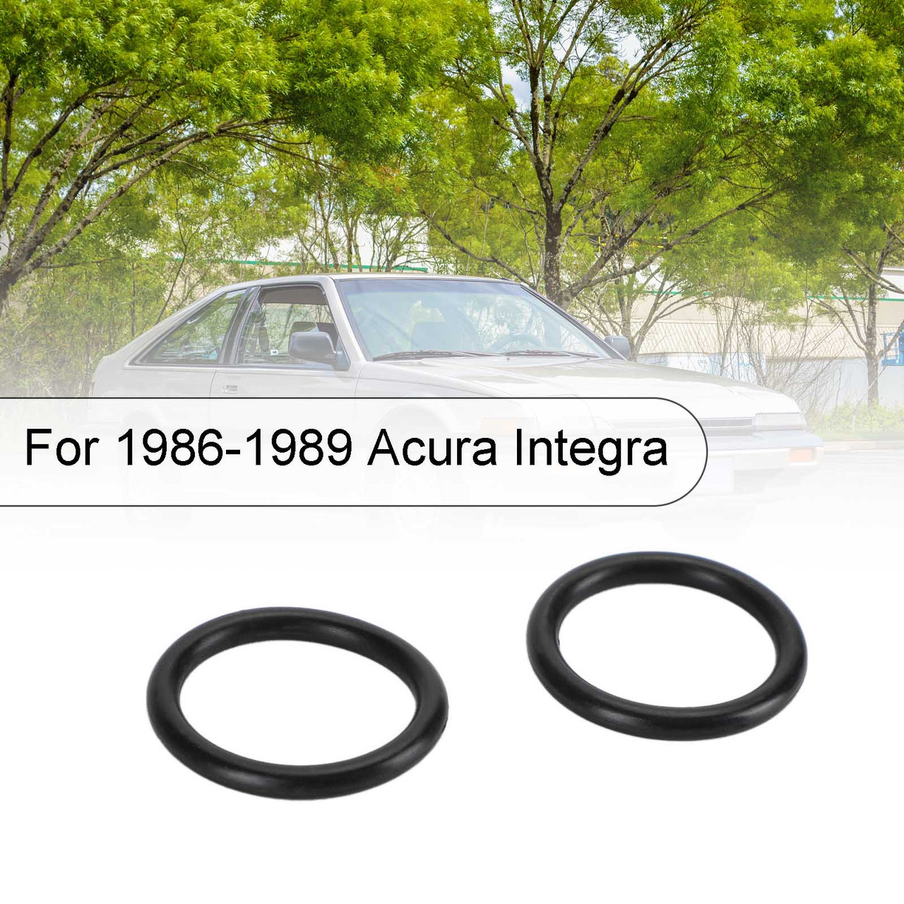 2 x Coolant Connecting Pipe O-ring Set 91314-634-000 for Honda Civic CRX Accord
