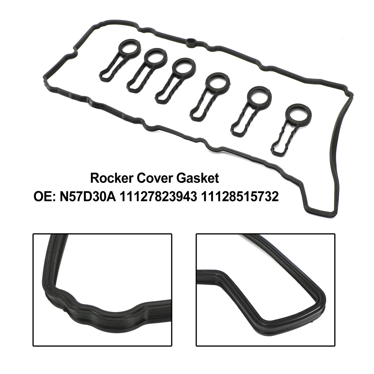 Rocker Cover Gasket for BMW 530D 3.0D 09-17 N57D30A 11127823943 11128515732
