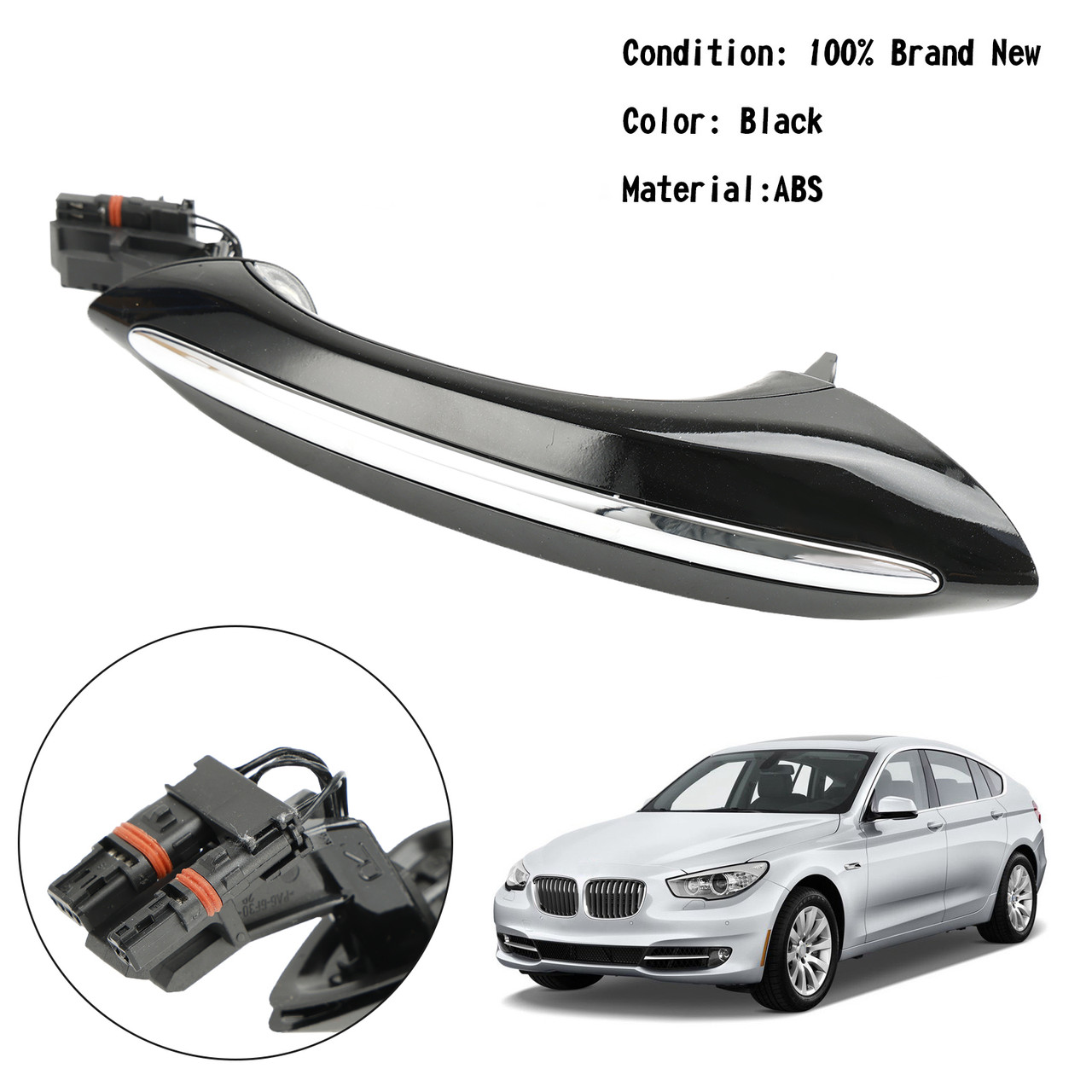 Black Exterior Rear Right Door Handle 51217231932 For BMW F10 F01 F02 F06 F11