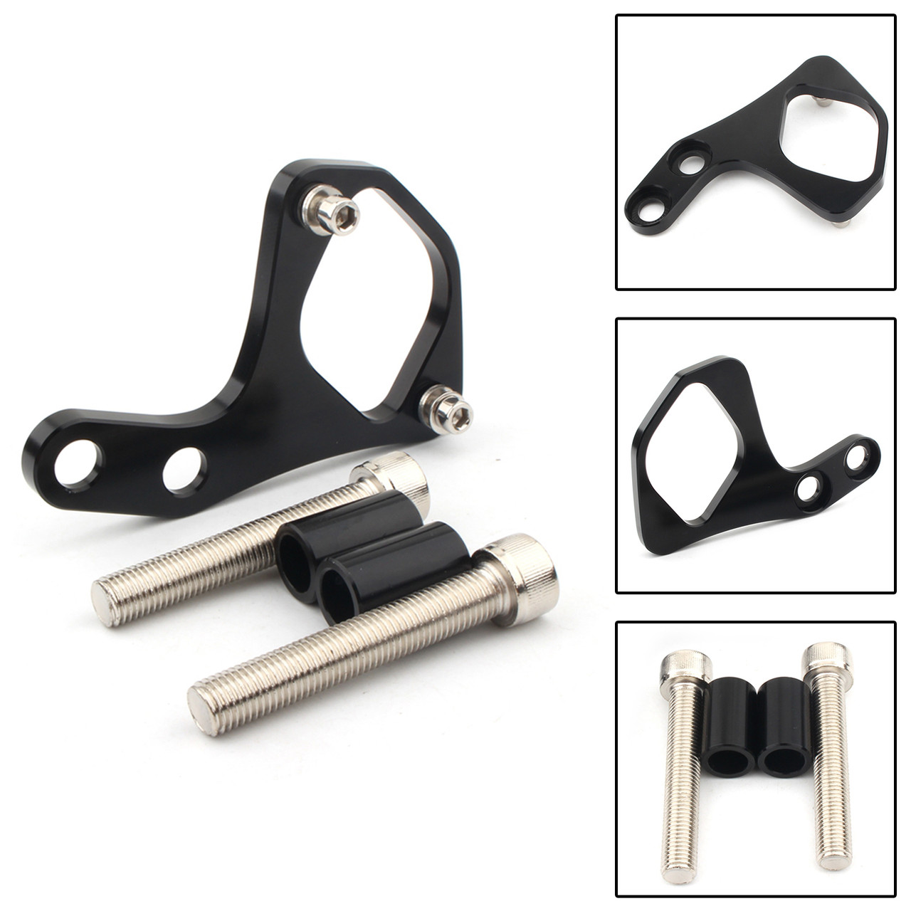 Ignition Key Relocation Bracket Black A For Tr Bonneville Scrambler T100 01-15
