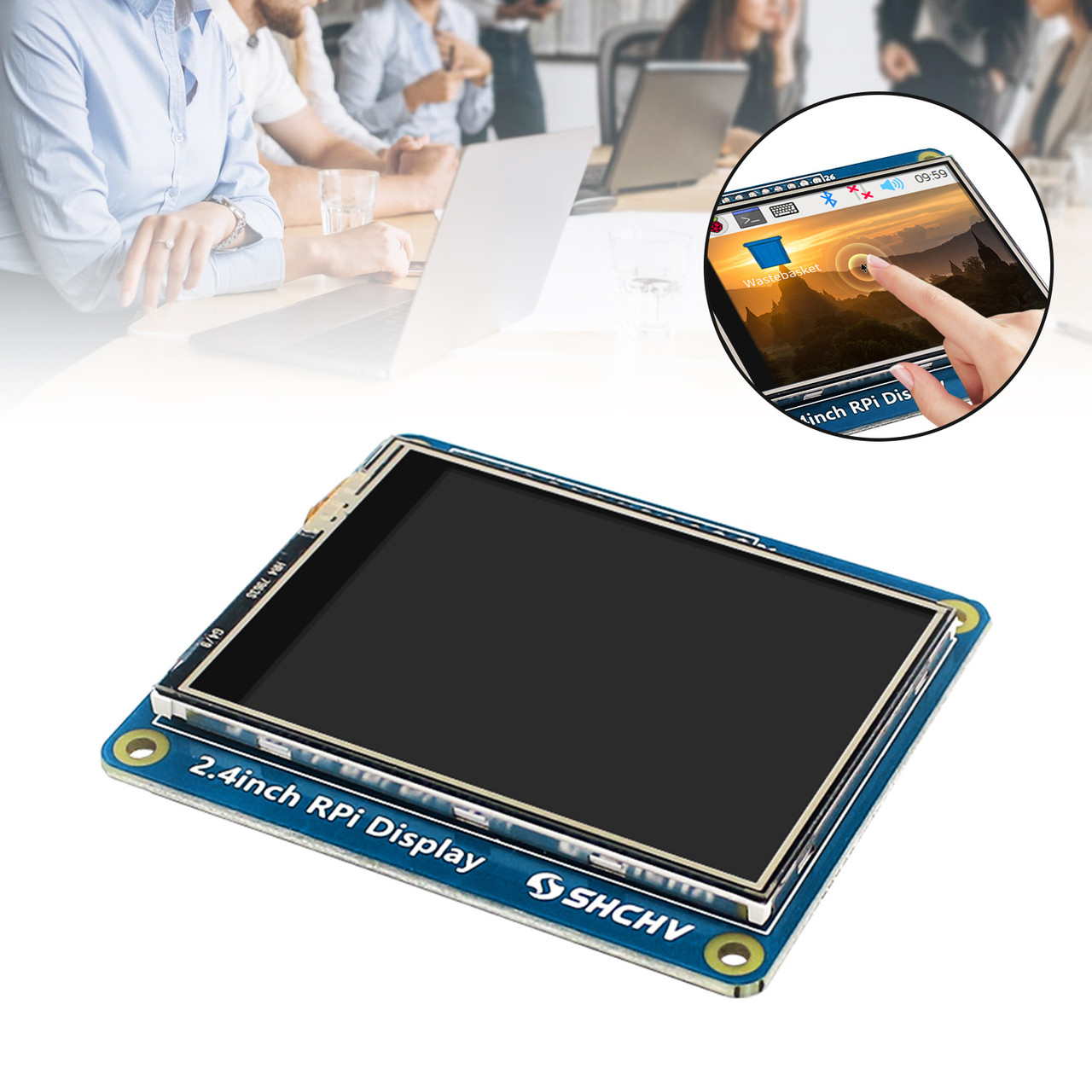 2.4" Touch Screen TFT LCD 320*240 Pixel Display for Raspberry Pi 4B 3B+ Zero 2 W