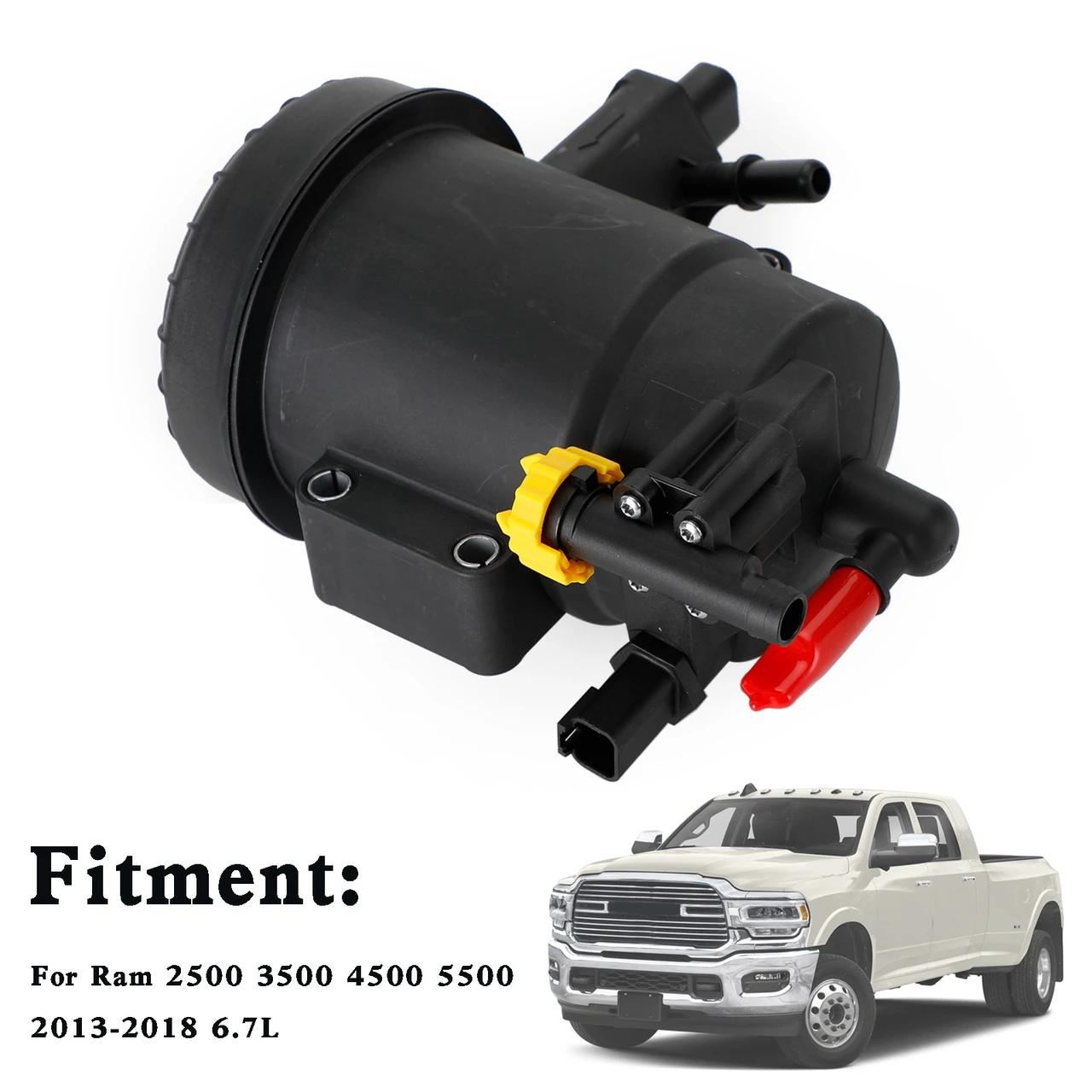 Replace Mopar Fuel Filter Housing 68157290AB fit Ram 2500 3500 4500 Cummins 6.7L