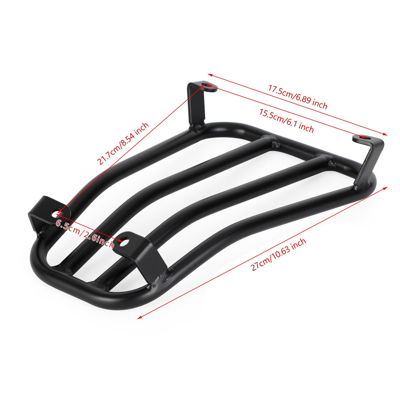 Floor Board Rack Carrier Matt Black For Vespa 125 200 250 300 GTS GTV GT GTL