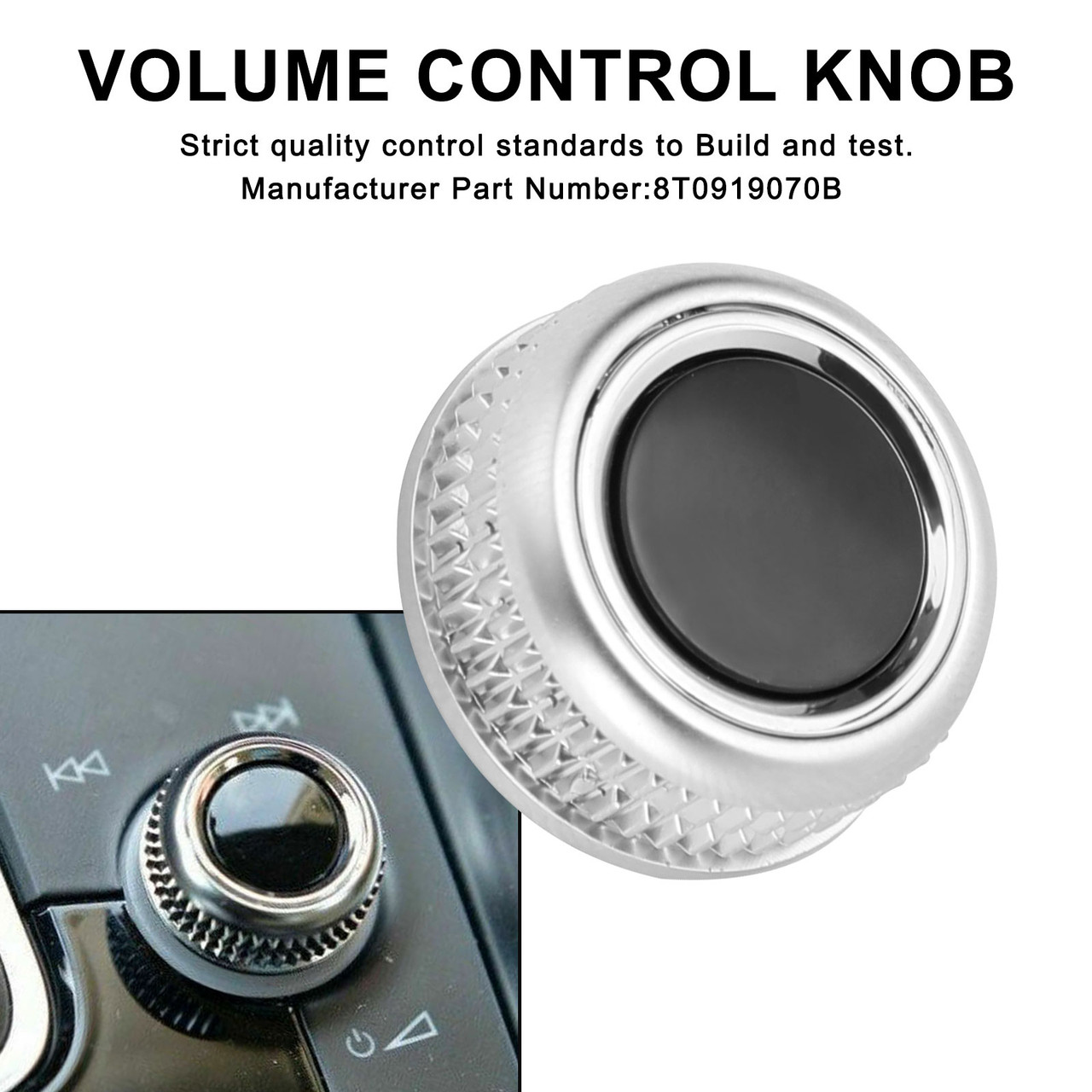 MMI Volume Adjust Control Knob 8T0919070B for Audi A4 B8 A5 S5 RS5 Q5