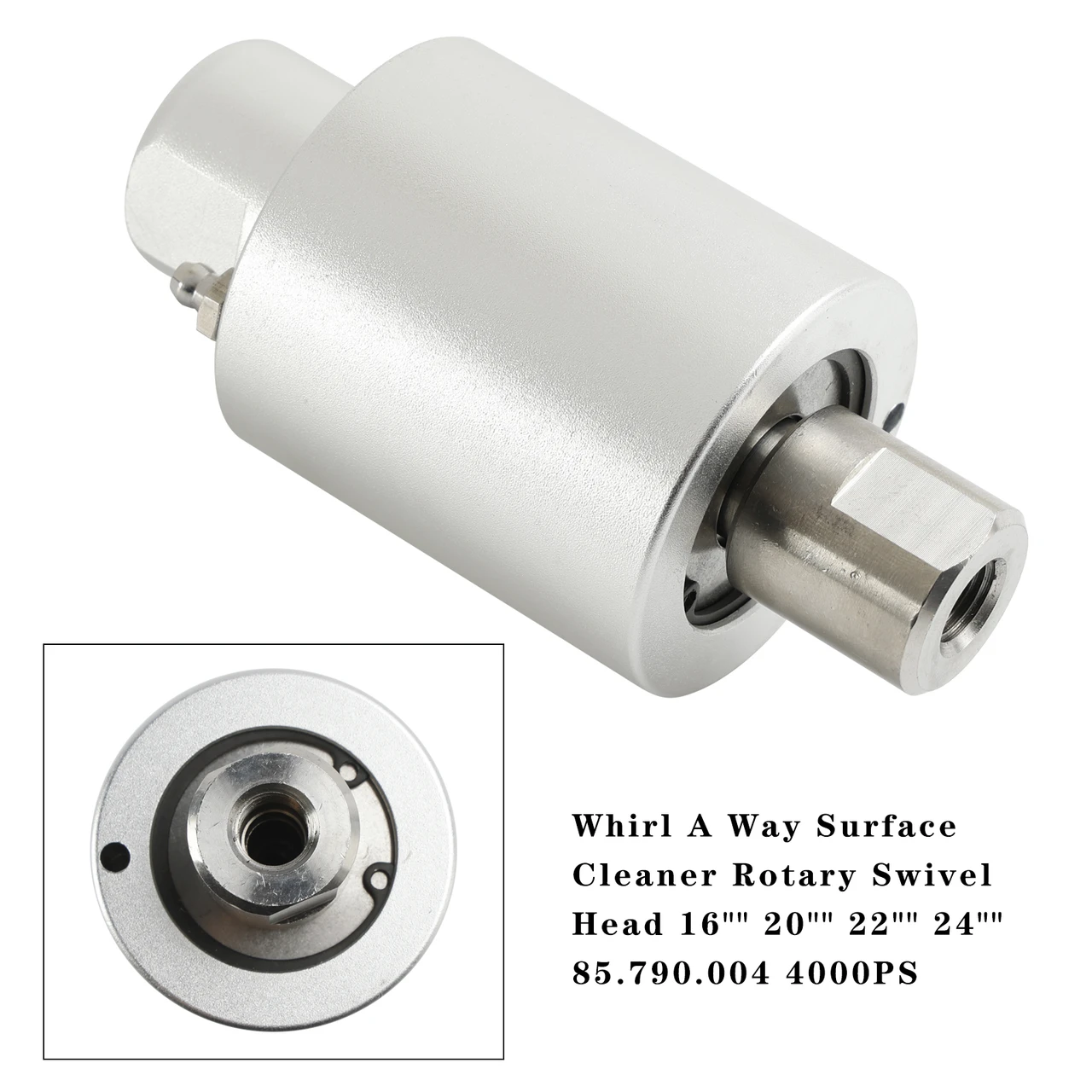 Whirl A Way Surface Cleaner Rotary Swivel Head 16" 20" 22" 24" 85.790.004 4000PS