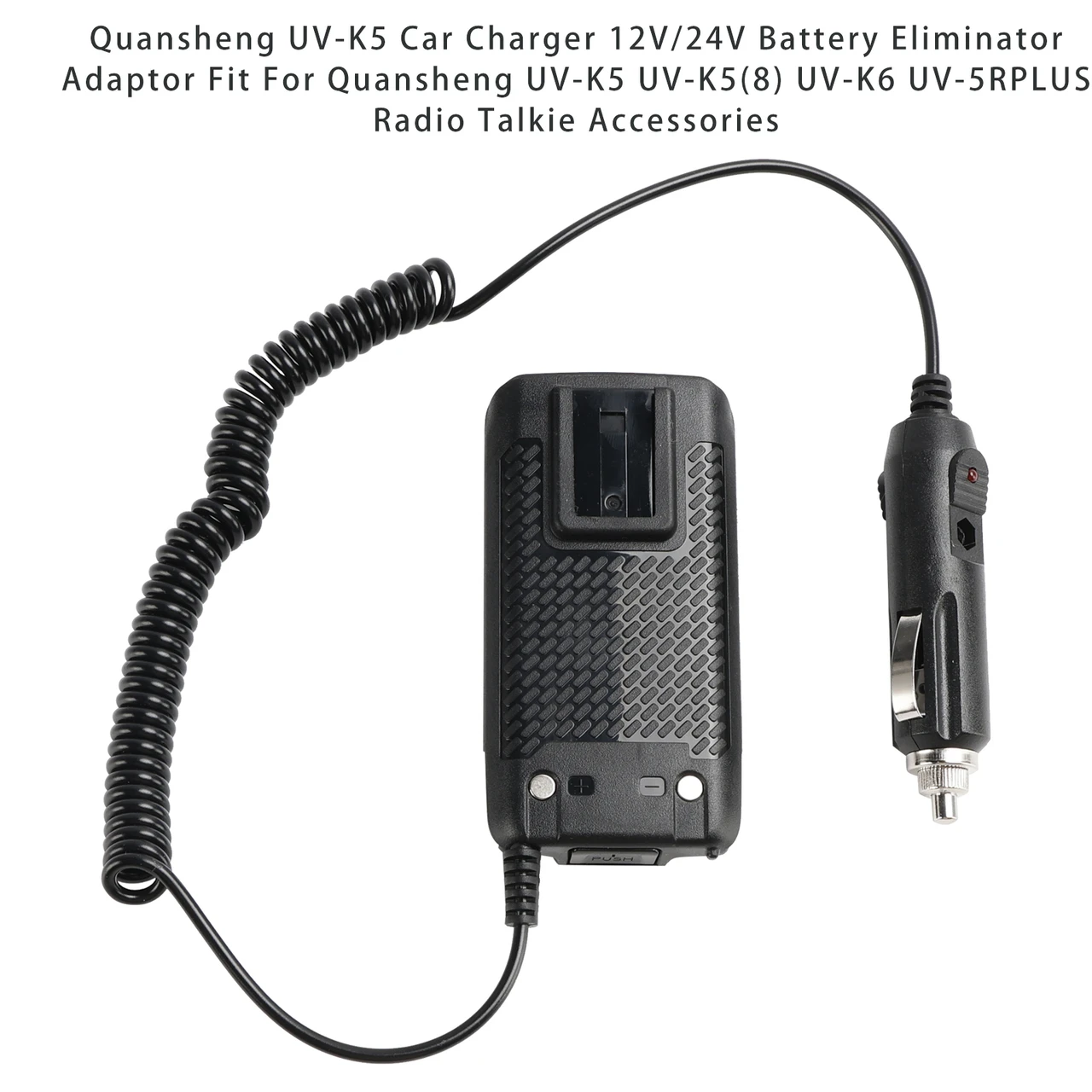Quansheng UV-K5 Car Charger 12V/24V Battery Eliminator For UV-K5 UV-K6 UV-5RPLUS