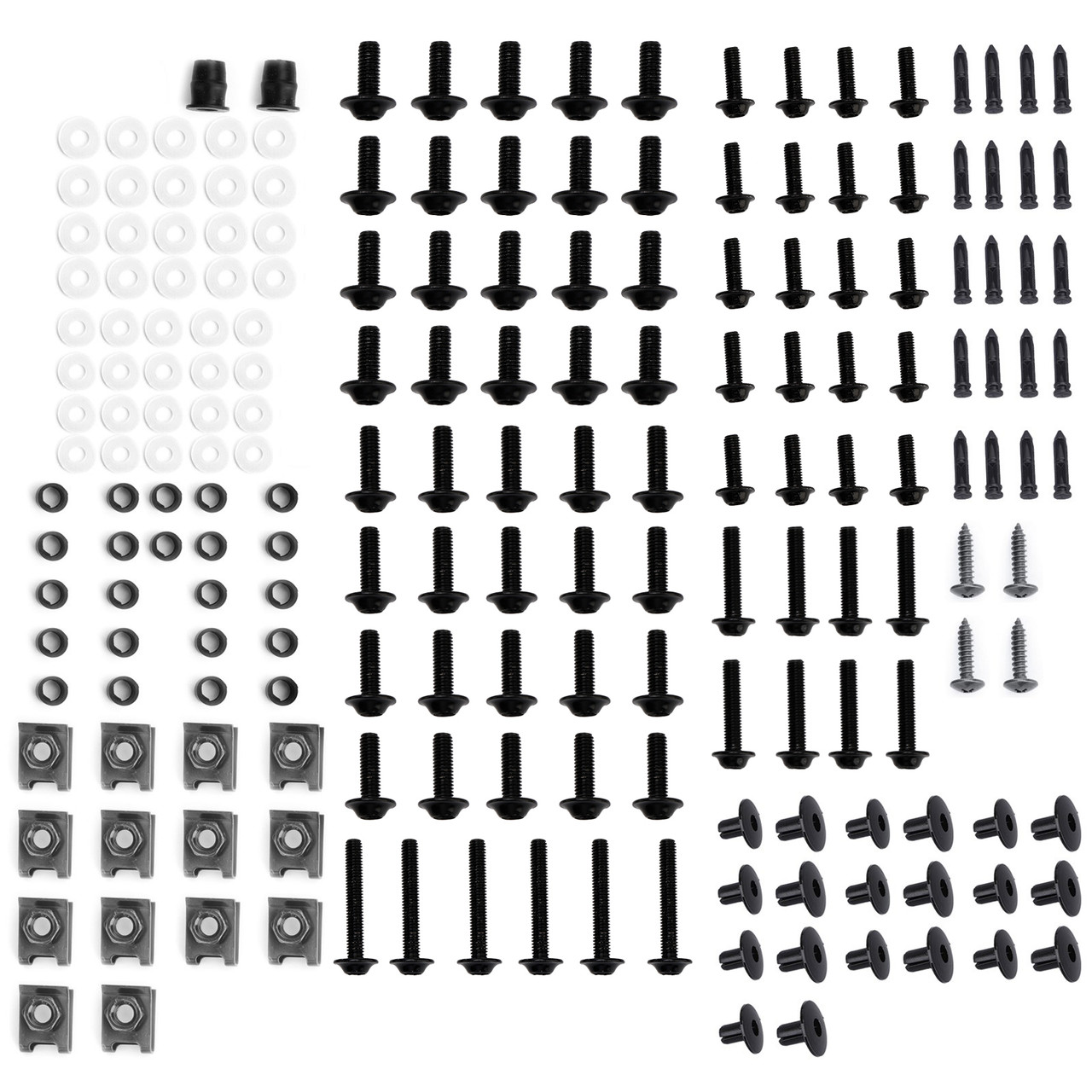 Fairing Bolts Screws Bodywork Kit For Yamaha YZF R6 R1 R3 R25 FZ07 FZ09 Black
