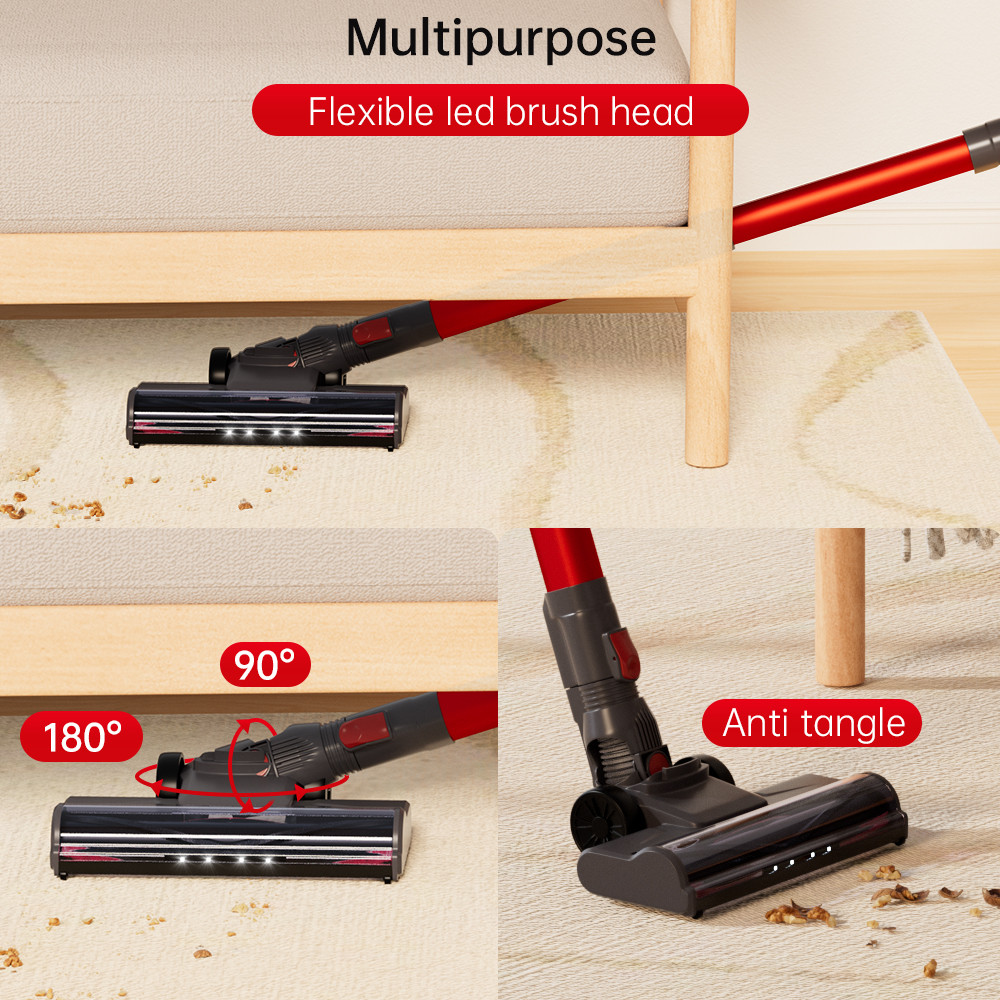 Cordless Vacuum Cleaners Lightweight Stick Vacuum for Hardwood Floor Carpet Pet Hair Home/Car Clean