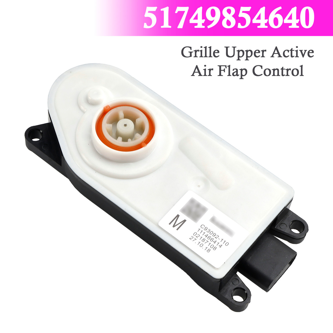 Grille Upper Active Air Flap Control for BMW G30 G32 G12 51749854640
