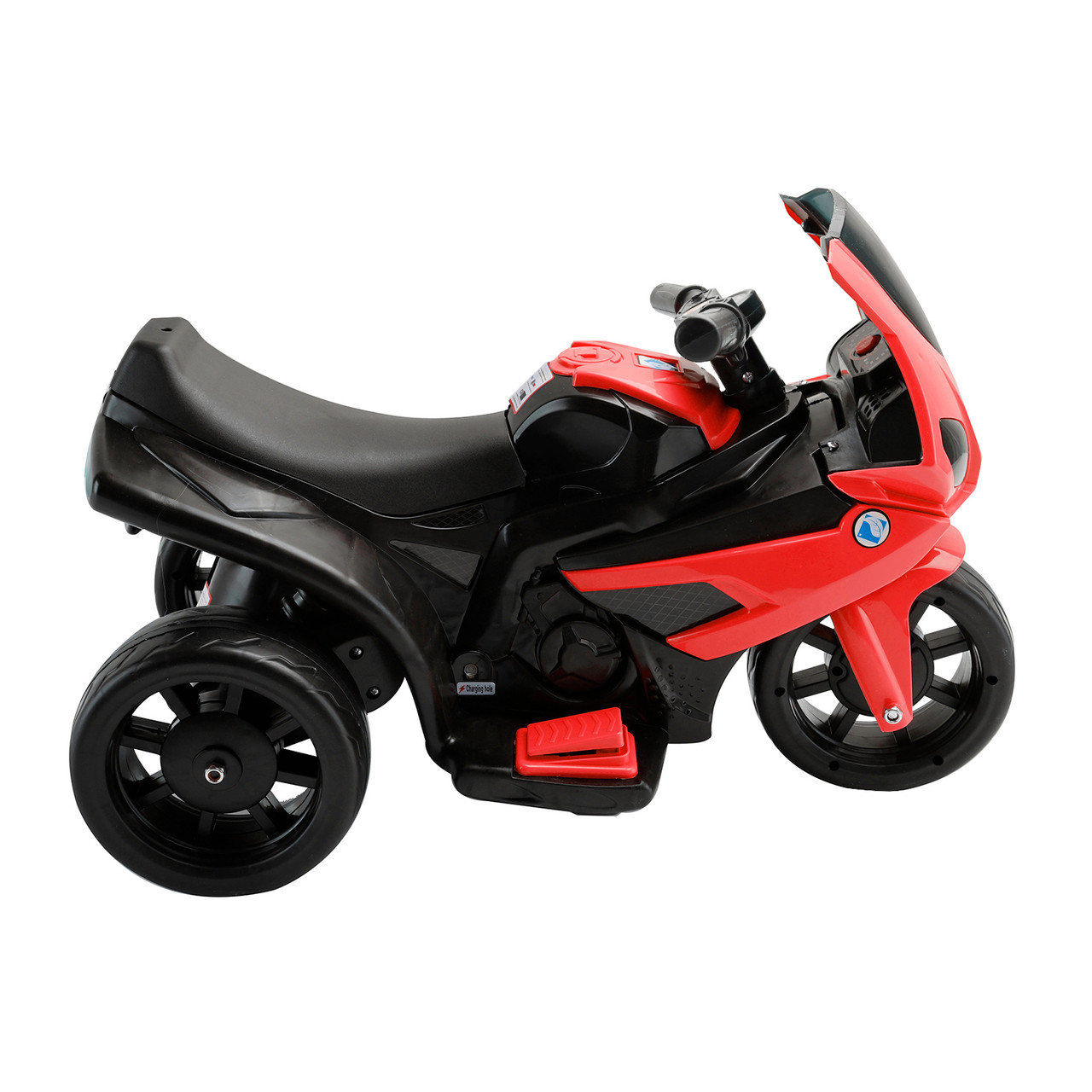 3Wheel 6V Kid Ride On Motorcycle Electric Toy With Remote Control LED Light Red