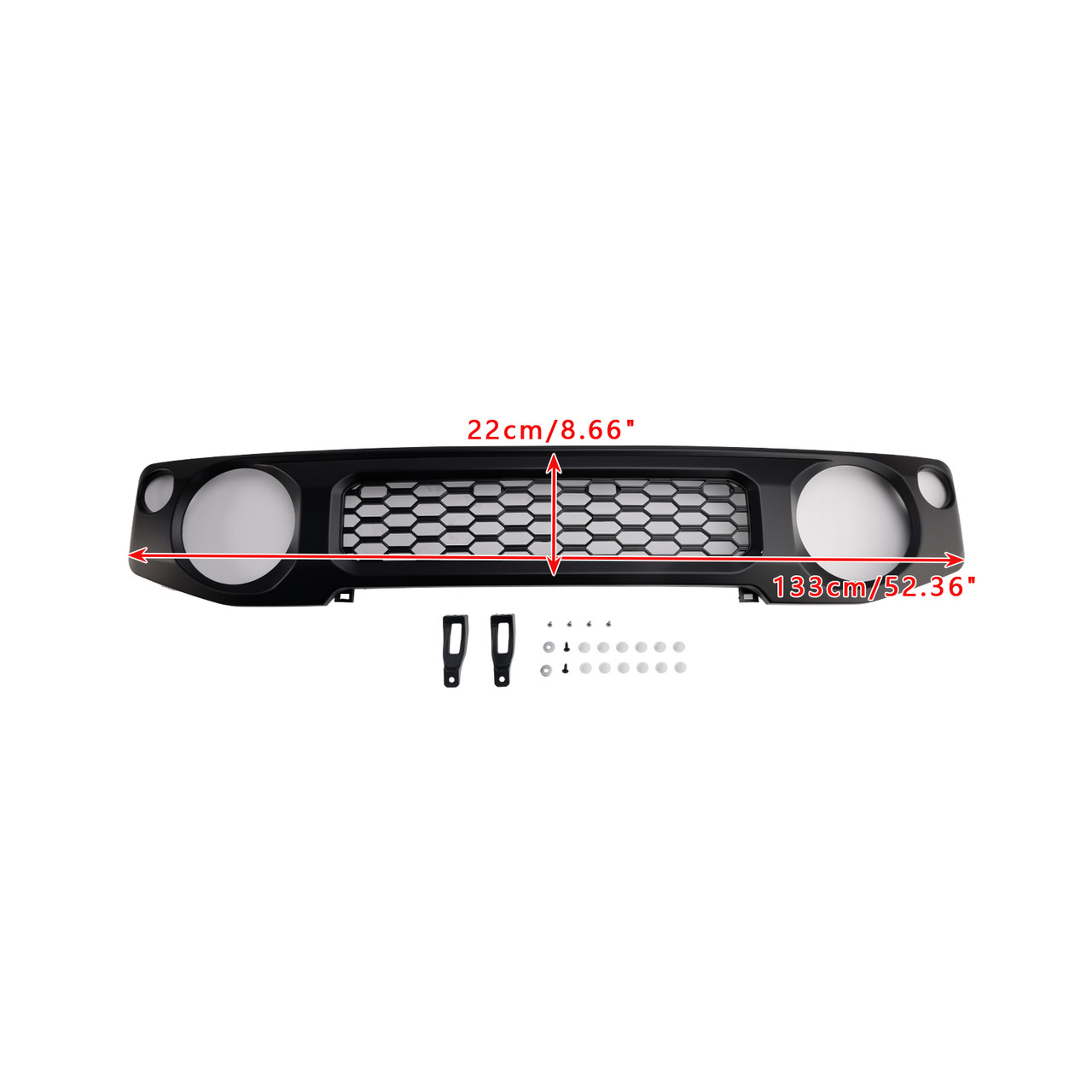 Black Honeycomb Front Bumper Grille Grill Fit Suzuki Jimny JB74 2019-2023