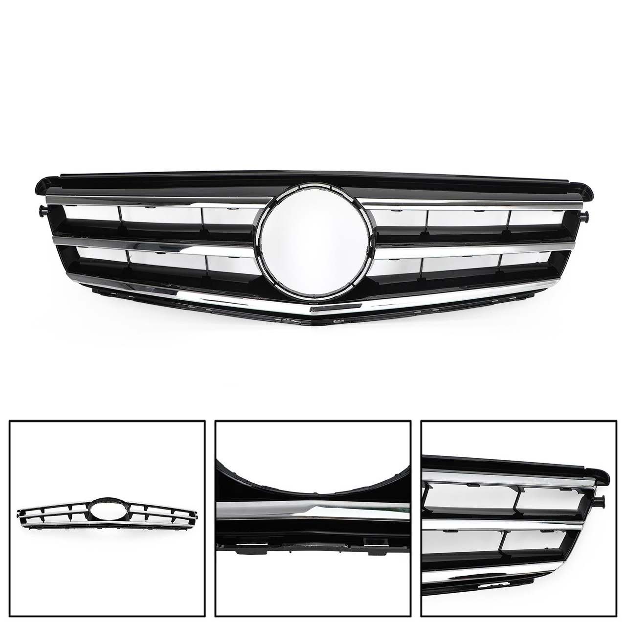 Front Grill Grille Fit Mercedes Benz C Class W204 C300 C350 2008-2014