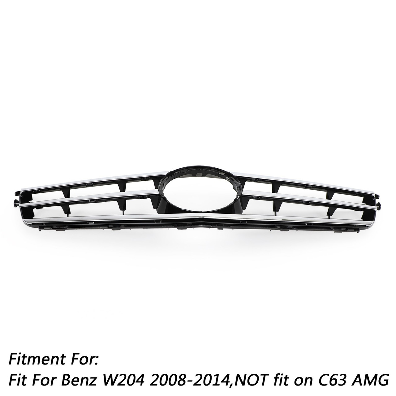 Front Grill Grille Fit Mercedes Benz C Class W204 C300 C350 2008-2014