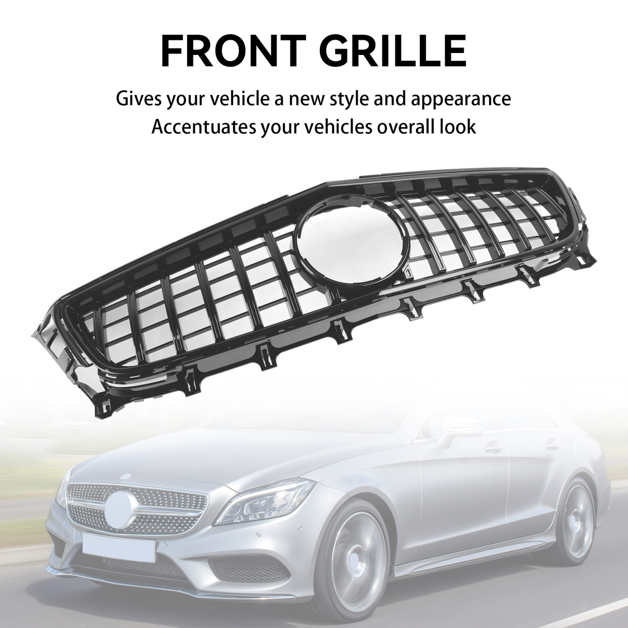 Front Grill Grille Fit Mercedes-Benz W218 CLS ClS350/500/550 2011-2014 GT